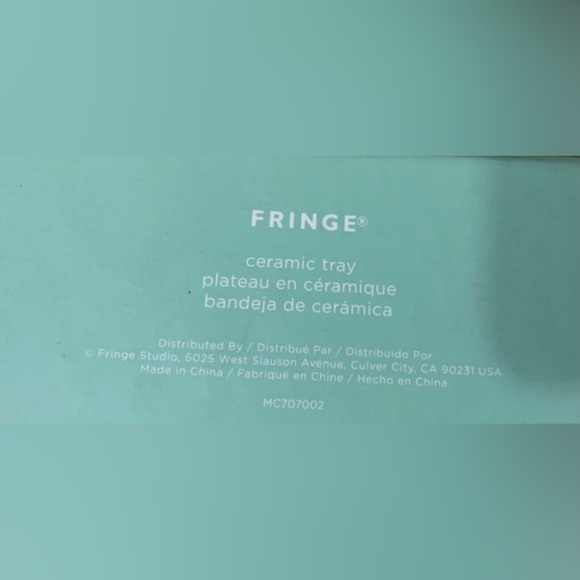 Fringe Studios Ceramic Dog Trinket Tray Tea Bag Holder “ WOOF” Dachschund New - Picture 4 of 4